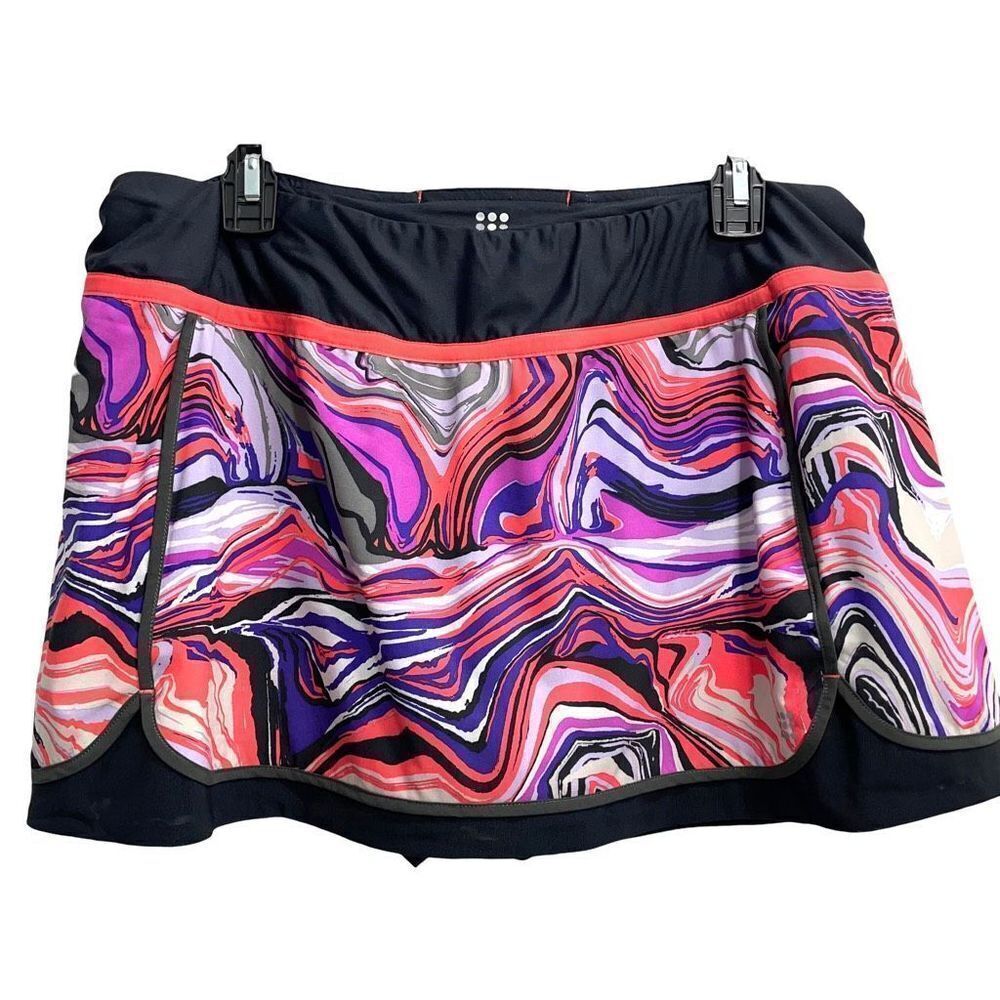 Title Nine abstract print skorts skirt‎ Size XL pickle ball tennis